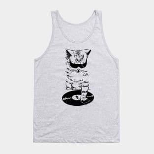 DJ kitty scratch Tank Top